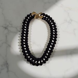 Napier Black and Gold Chunky Chain Necklace